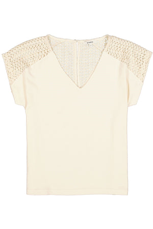 T-shirt en tricot épaules ouvertes Garcia