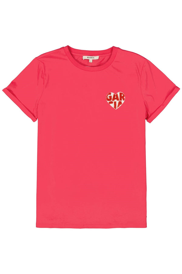 T-Shirt with Garcia Heart Patch