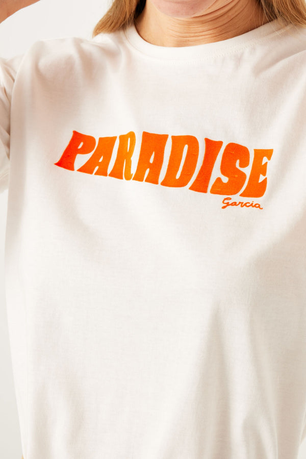T-shirt imprimé paradis