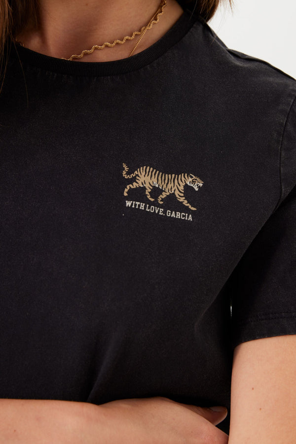 T-shirt à imprimé petit tigre