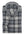 Chemise à carreaux gris en coton brossé Leo Chevalier