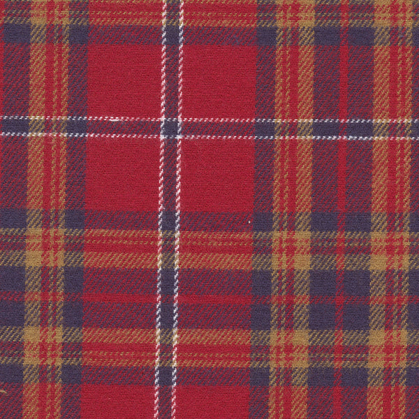 Leo Chevalier Brushed Cotton Red Plaid Shirt