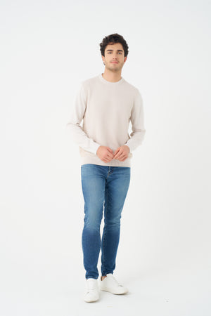 Leo Chevalier Twotone Crewneck Sweater