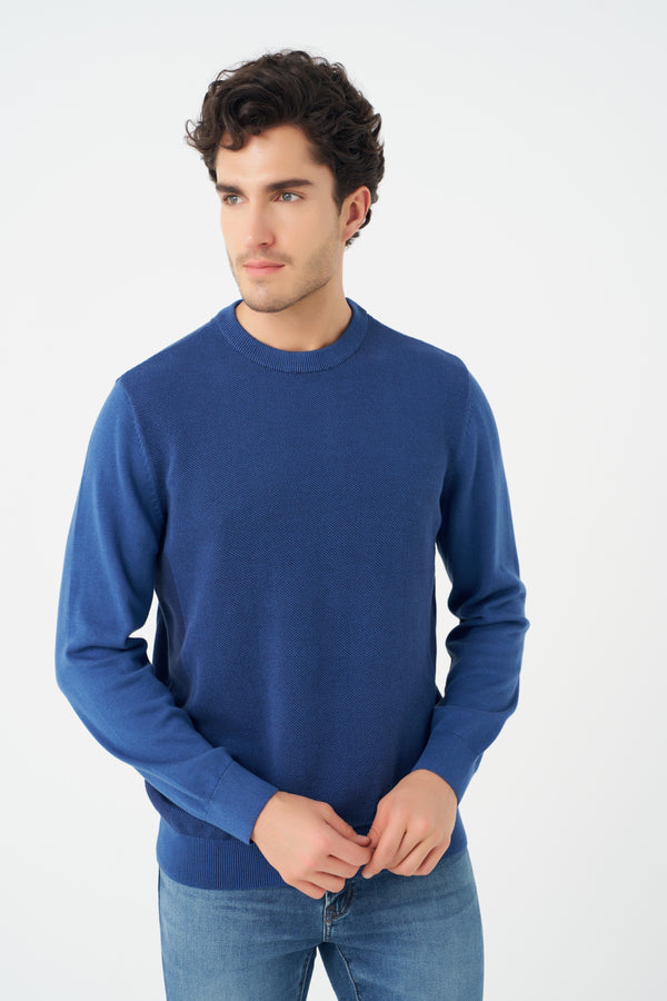 Leo Chevalier Twotone Crewneck Sweater