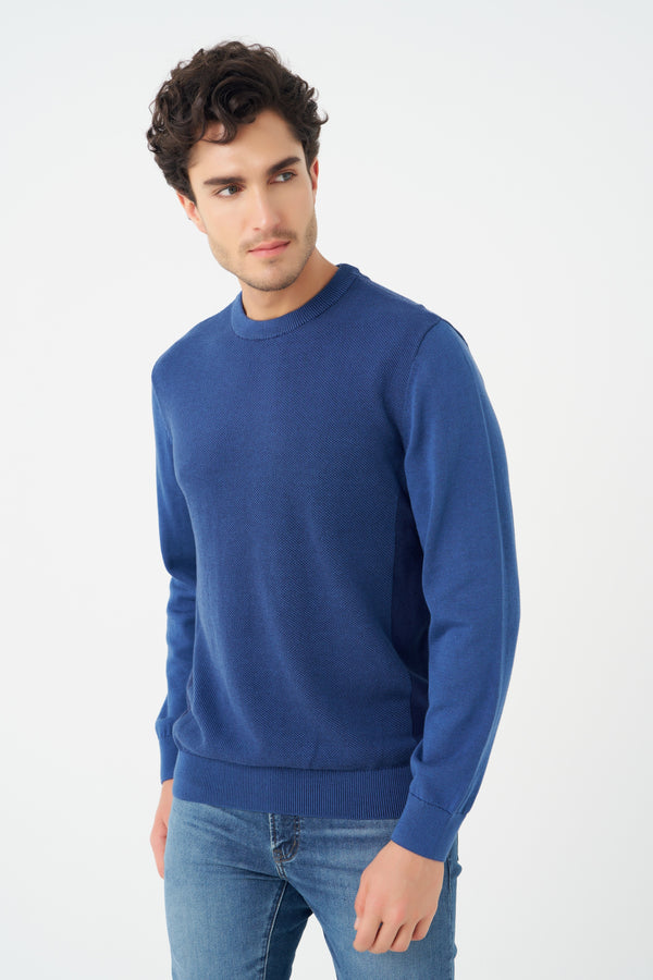 Leo Chevalier Twotone Crewneck Sweater