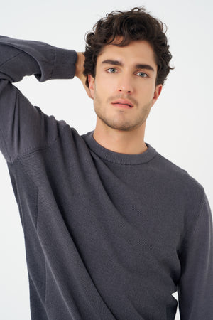 Leo Chevalier Twotone Crewneck Sweater