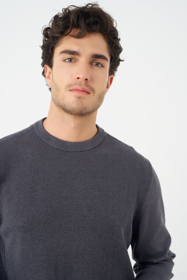 Leo Chevalier Twotone Crewneck Sweater