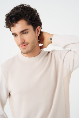 Leo Chevalier Twotone Crewneck Sweater