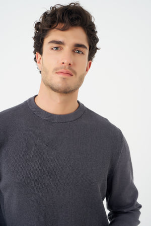 Leo Chevalier Twotone Crewneck Sweater