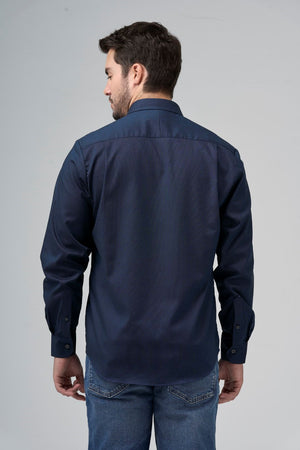 Chemise boutonnée en maille unie Leo Chevalier