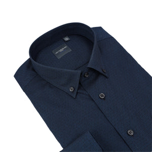 Chemise boutonnée en maille unie Leo Chevalier