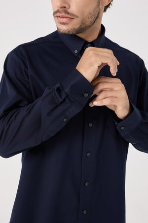 Leo Chevalier Solid Knitted Shirt