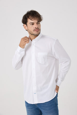 Leo Chevalier Solid Knitted Shirt