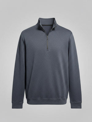 Leo Chevalier 1/4 Zip Textured Sweater with Stretch