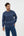Leo Chevalier Navy Gradient Crew Neck Sweater