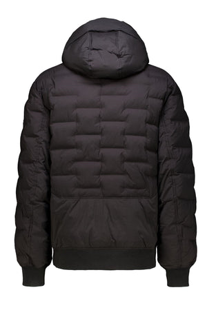 Garcia Padded Puffer Jacket with Brick Pattern Stitching