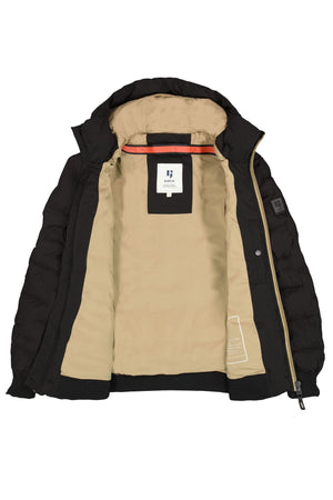 Garcia Padded Puffer Jacket with Brick Pattern Stitching
