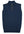 Pull col montant zippé 1/4 pour homme, sans manches, uni