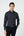 Chemise ajustée en coton élasthanne sans repassage à col évasé pour homme