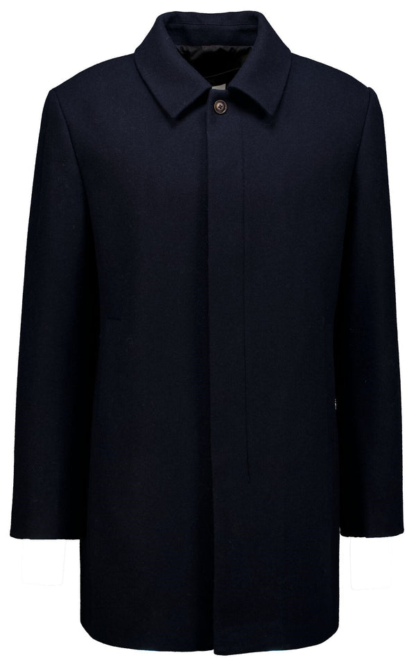 Garcia Wool Blend Button Up Peacoat