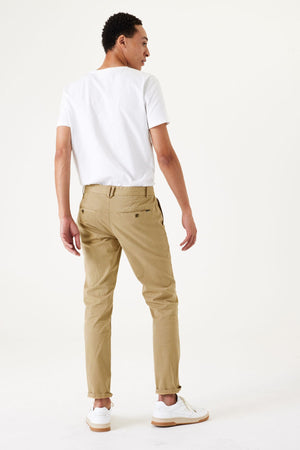 Pantalon chino Garcia en sergé de coton, longueur 32