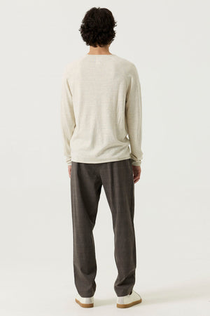 Garcia Comfort Trouser with a Subtle Check Pattern 32" Length