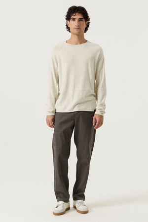 Garcia Comfort Trouser with a Subtle Check Pattern 32" Length