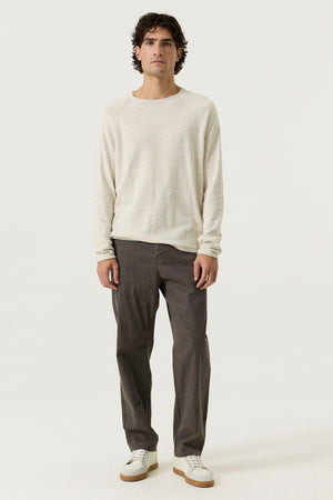 Garcia Comfort Trouser with a Subtle Check Pattern 32" Length