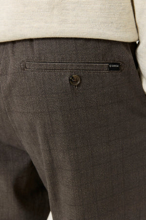 Garcia Comfort Trouser with a Subtle Check Pattern 32" Length