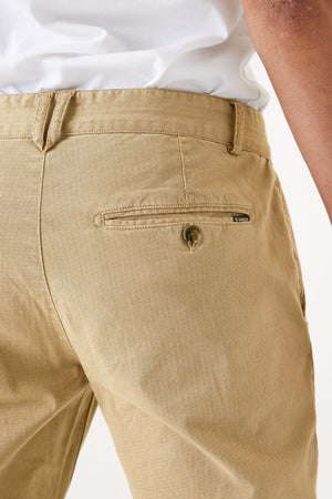 Pantalon chino Garcia en sergé de coton, longueur 32