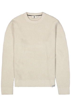 Garcia Waffle Knit Off White Sweater