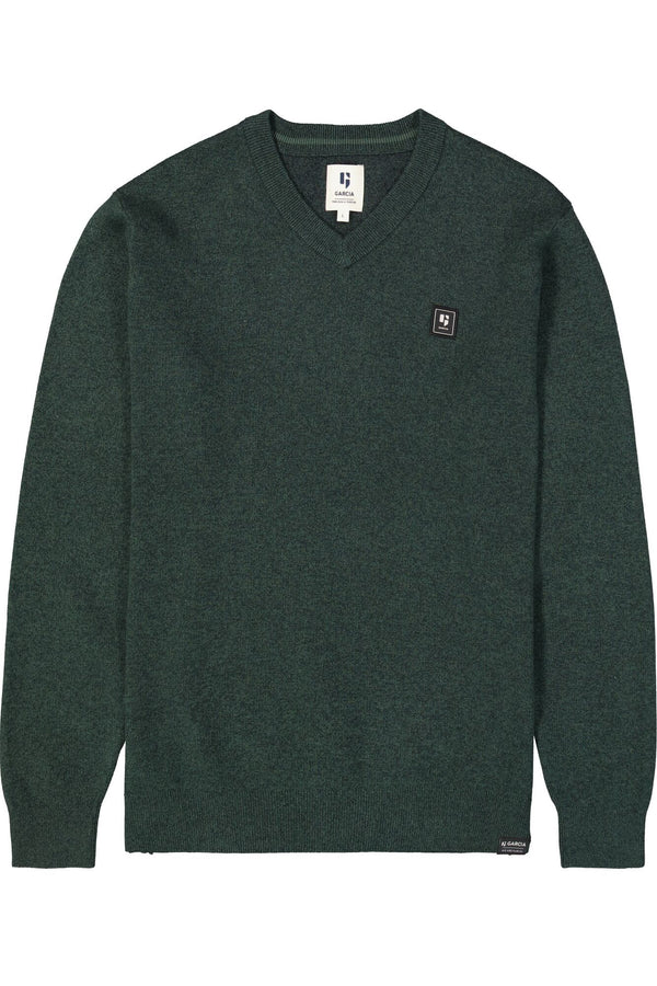Garcia Solid V-Neck Pullover