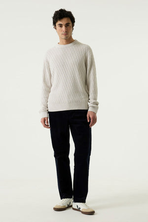 Garcia Textured Knit Crew Neck Sweater