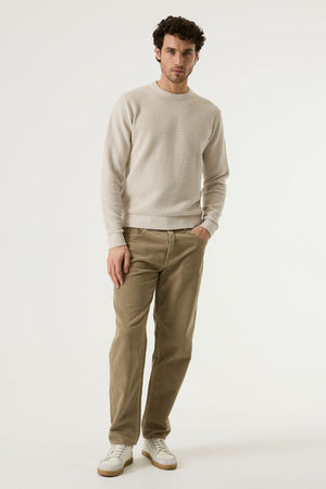Garcia Waffle Knit Off White Sweater
