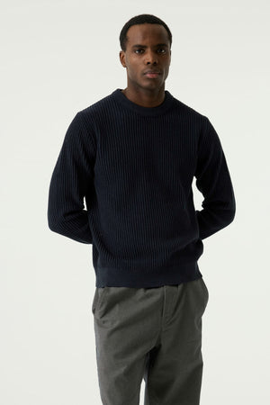 Garcia Ribbed Crew Neck Sweater