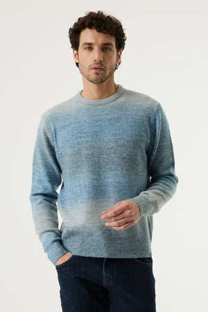 Garcia Space Dye Light Blue Sweater