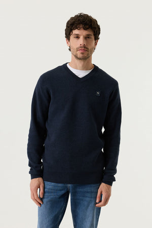Garcia Pullover Sweater with Logo Badge