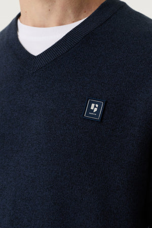 Garcia Pullover Sweater with Logo Badge