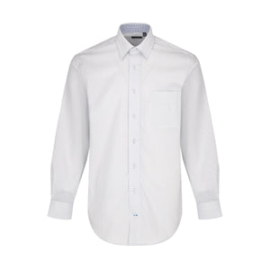Chemise habillée 100 % coton à motifs carrés sans repassage Leo Chevalier