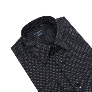 Col roulé sans repassage en coton élasthanne coupe standard pour homme