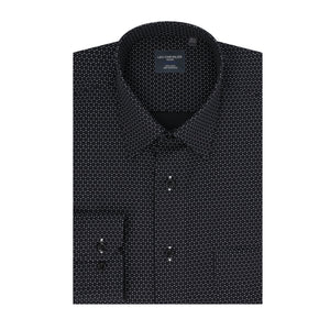 Col roulé sans repassage en coton élasthanne coupe standard pour homme