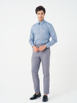Col roulé sans repassage en coton élasthanne coupe standard pour homme