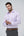 Leo Chevalier 100% Cotton Mauve Jaquard Non-Iron Dress Shirt
