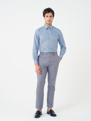 Col roulé sans repassage en coton élasthanne coupe standard pour homme