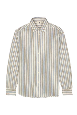 Garcia Light Blue Striped Shirt