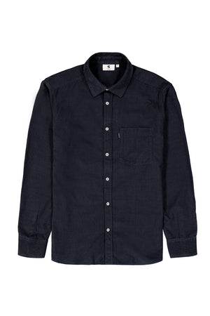 Garcia Navy Corduroy Shirt with Chest Pocket