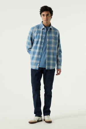 Garcia Light Blue Check Shirt
