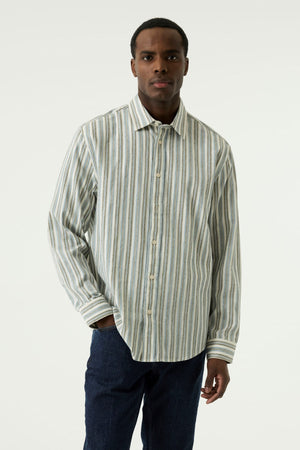 Garcia Light Blue Striped Shirt