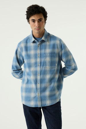 Garcia Light Blue Check Shirt