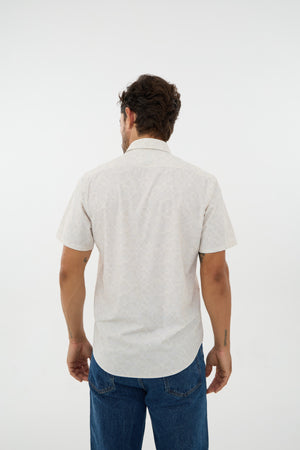 Leo Chevalier Performance Stone Square Knit Shirt